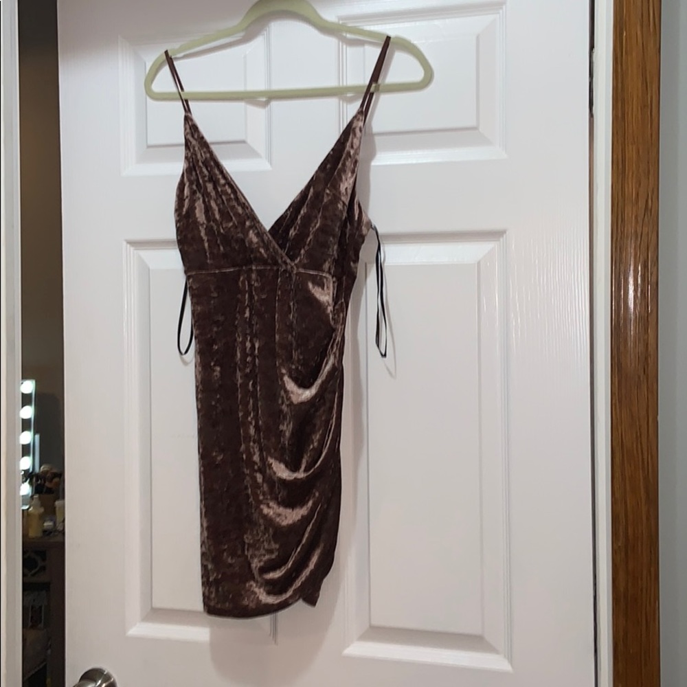 Mauve Velvet F21 Dress